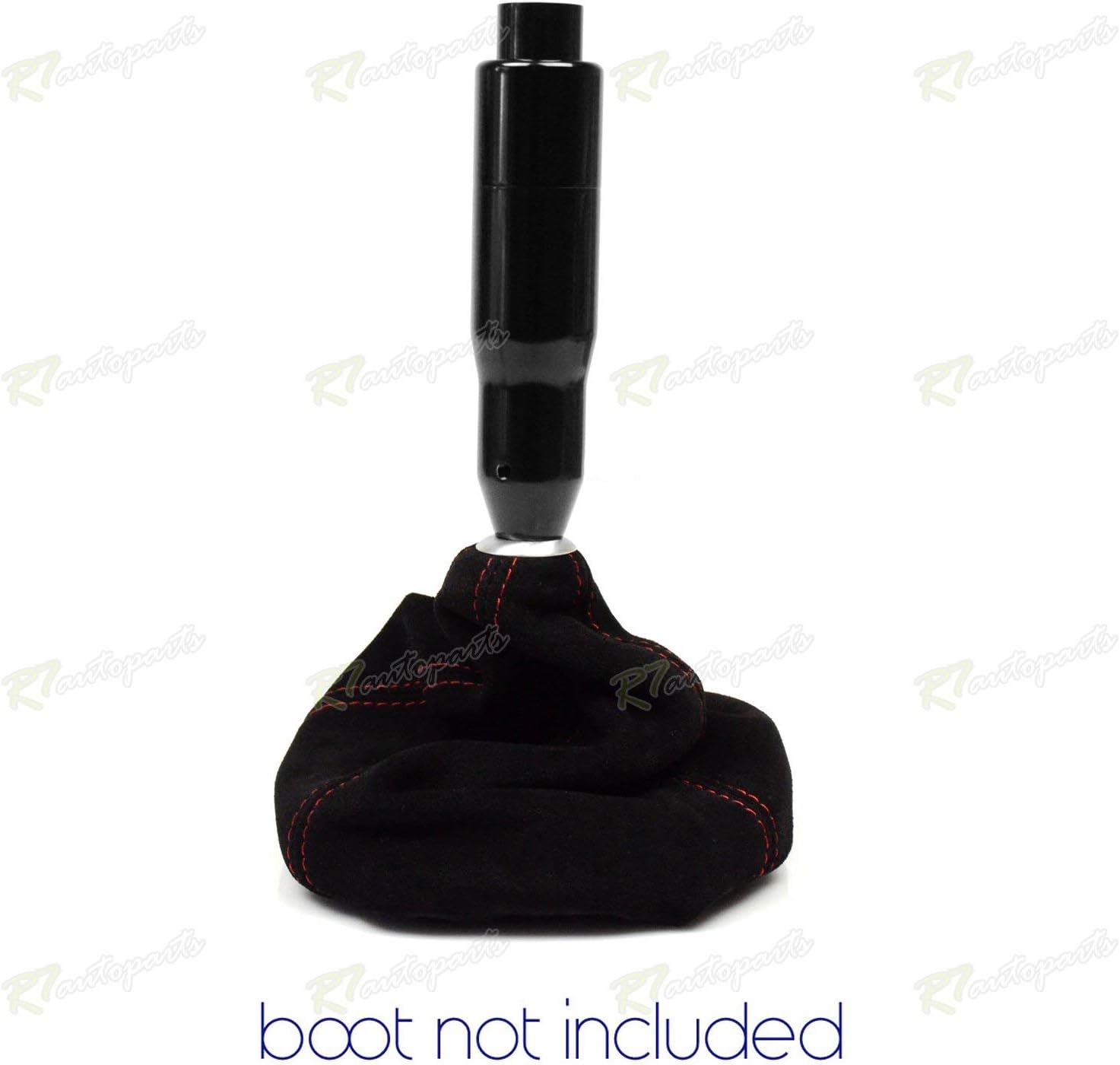 Innovativeparts JDM 12mm 10mm 8mm Auto Spring Operated Gear Automatic Transmission Shift Knob Push Button Replace Stock Shifter (Black)