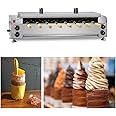 Koalalko Commercial Electric Chimney Cake Oven with 8 Pcs Roller, Hungarian Kurtos Kalacs Cake Pop Roller Machine, Ice Cream Cone Grill Maker, Perfect for Restaurant Home Kitchen Snack Bar, 6000W