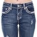 Sexy Couture Women's S96-PB Mid Rise Flare Bottoms Boot Cut Jeans