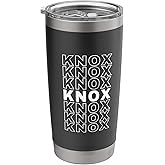 I Love Knox Retro Pattern Personalized First Name Stainless Steel Insulated Tumbler