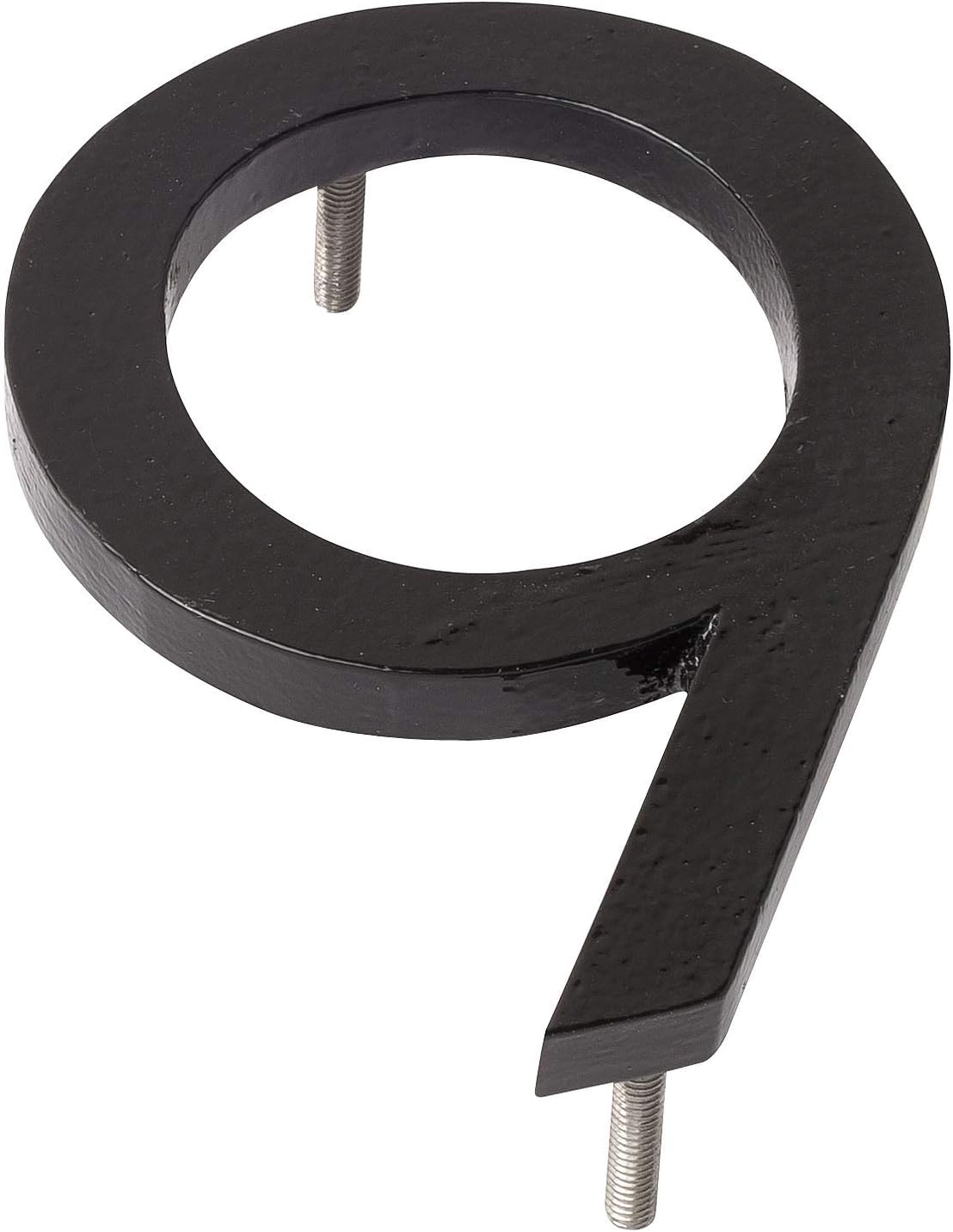Address Signs - Montague Metal Products MHN-10-F-BK1-9 Solid Aluminum Modern Floating Address House Numbers, 10