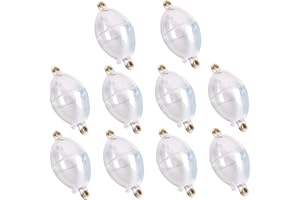 10Pcs Casting Bubble, Buoyancy Adjustable Water-Fillable Plastic Bubble Float, Easy to Use Clear Water Bobbers for Fishing