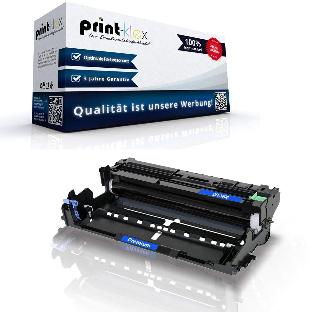 Print-Klex Compatible Drum Unit for Brother L5700DN L5700S/L5750DW/DCP-8250 L6800DW L6800DWT DR3400 Drum Unit Color Quantum Series in Black
