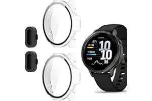 2 Pack for Garmin Venu 4 41mm Smartwatch Screen Protector Case, Full Coverage HD Ultra-thin Scratch Resistant Case, Charge Du