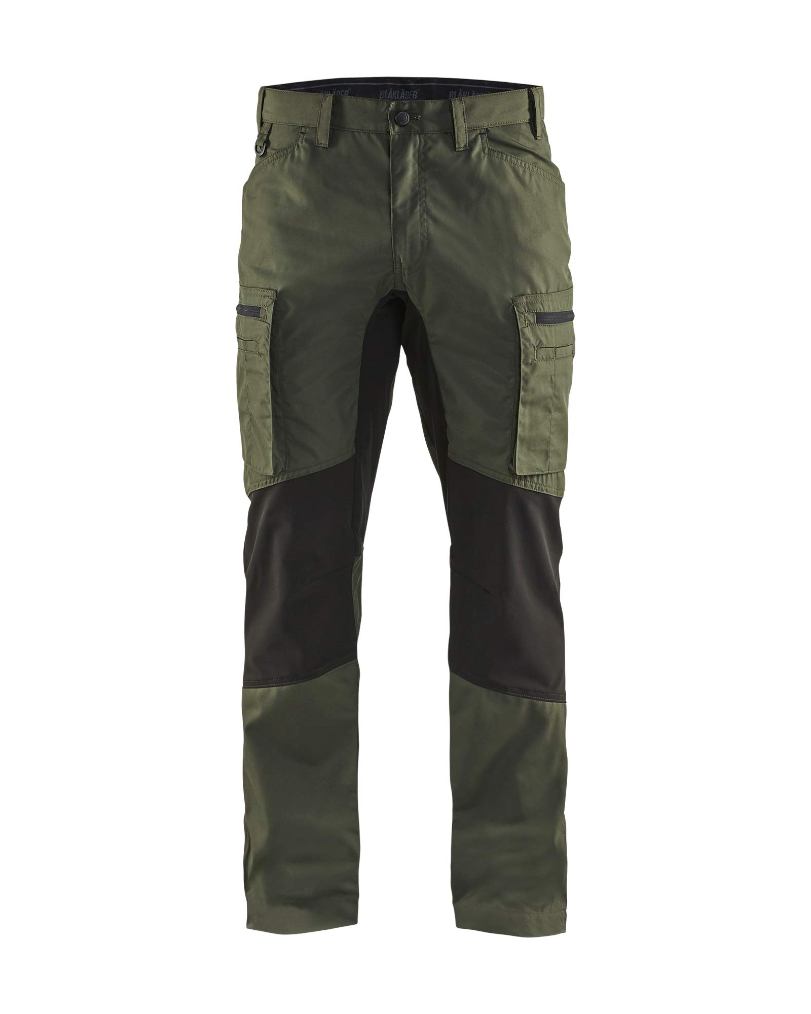 Blakläder 145918454699C62 Size C62 "Stretch" Service Trousers - Army Green/Black
