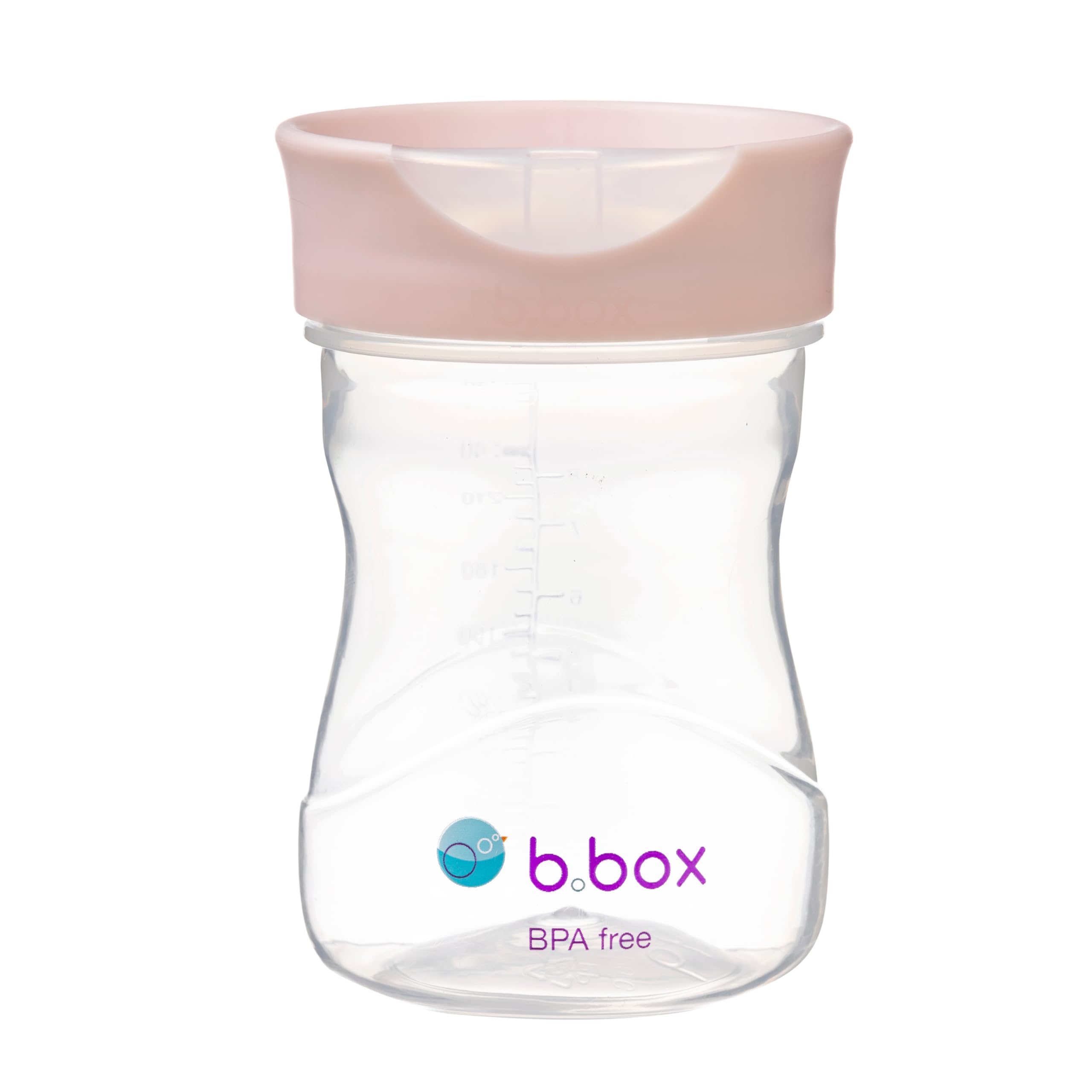 b.box Toddler Training Cup, Free Flow Opening, 240ml, BPA Free, Dishwasher Safe, from 12 Months, Interchangeable Base Compatible with Spout and Sippy Lids, PP and Silicone, Designed in Australia