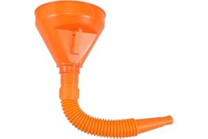 HYTROVE Flexible Automotive Fuel Funnel with Hose and Built Mesh Filter Reusable Plastic Transfer Funnel for