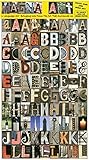 Language Art Magnetic Letters by Unique Alphabet Magnets for Kids & Adults. Educational. For Lockers, Refrigerators or any Metal Surface. 180 Images Depicting Letters in Color. Get Creative NOW!