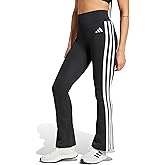 Adidas Womens Optime Essentials 3-Stripes Flared Training Leggings