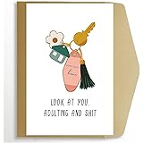 Funny Housewarming Card for Friends, Happy New Home Card, Rude Moving Card, New House Congratulation Card