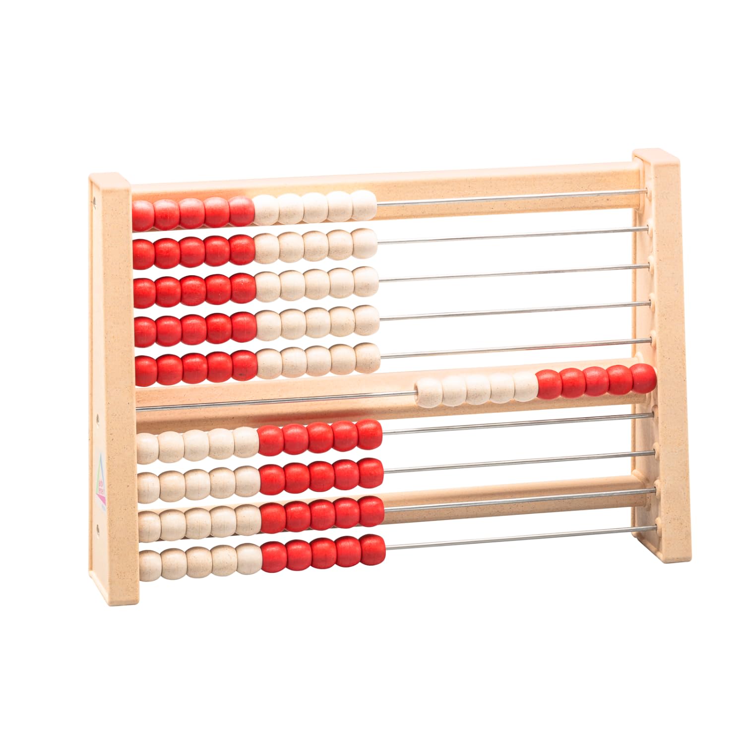 WISSNER® Abacus up to 100 made from RE-Wood® – Counting Frame for Primary School & Preschool