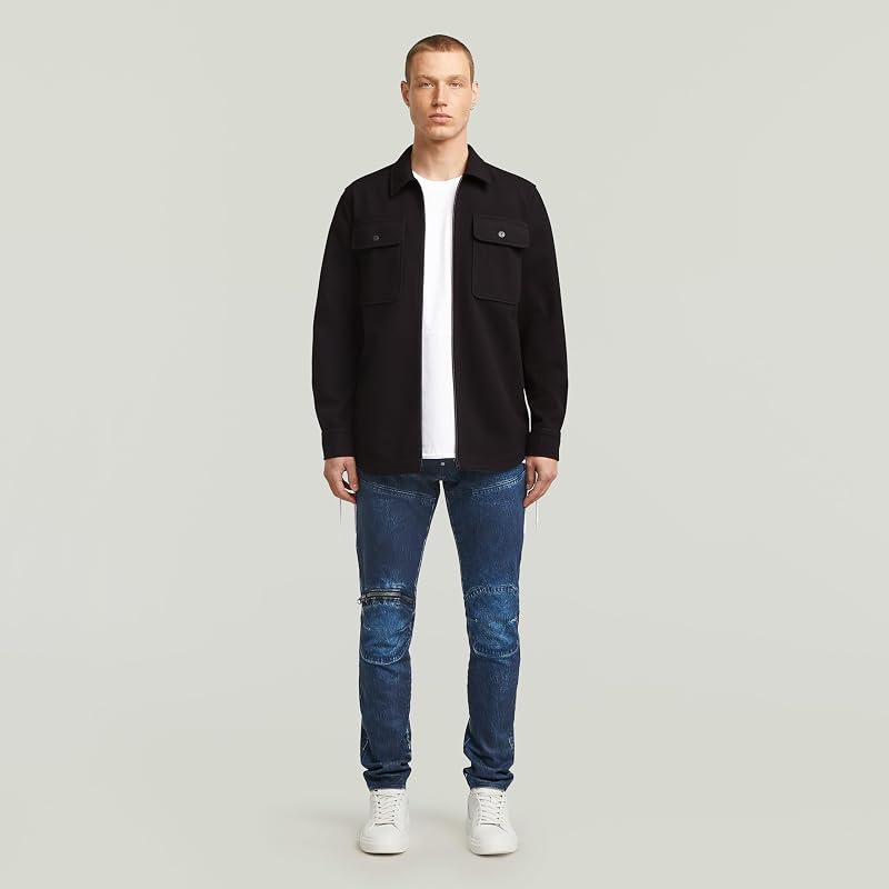 Gpo Zip Overshirt, Nero (Dk Black D25825-D200-6484), XL Uomo