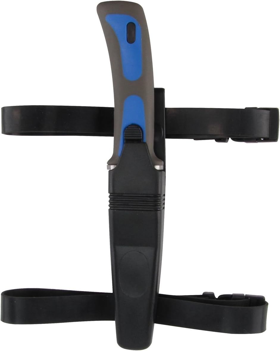 Treasure Gurus Stainless Steel Blue Dive Knife with Sheath Arm or Leg Straps and Line Cutter : Sports & Outdoors