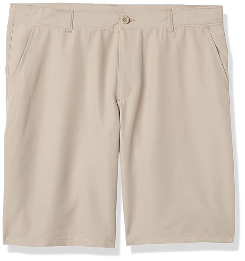 Nautica Boys' School Uniform Performance Short, Khaki, 10
