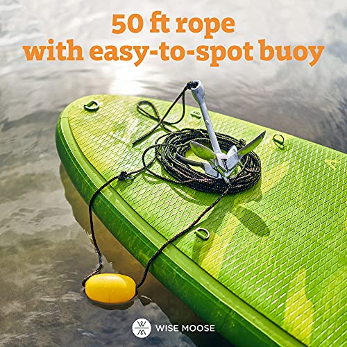 WISE MOOSE Premium Kayak Anchor Portable Kayak Anchor Kit with 50 Ft