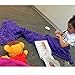 Handmade Knitted Mermaid Tail Blanket, Warm Sofa Quilt Living Room Sleeping Bag for Kids 55 inch x27.5 inch (Purple)