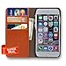 [Super Offer!] iPhone 6/6S Genuine Leather Wallet case GLORY. Classic case with Card Holder for iPhone 6/6S (4.7 Inch), Brown in a Beautiful Gift Box. …