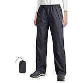 33,000ft Packable Rain Pants for Women Waterproof Pants Lightweight Rain Over Pants Outdoor Windproof Pant for Golf Hiking