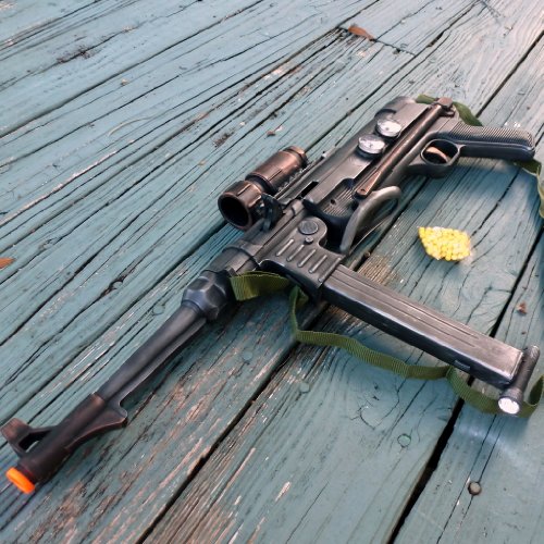 Steampunk cyber shot gun German mp40 Victorian scifi pirate BB Airsoft