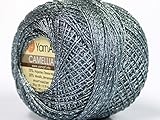 Gray Silver Metallic Braid Thread Camellia - 20 Gram 207 Yards