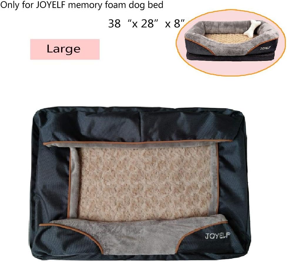JOYELF Memory Foam Dog Bed Replacement Cover (Large38 x28) Amazon.co