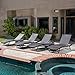 Eliana Outdoor 6pc Brown Wicker Chaise Lounge Chairs Set