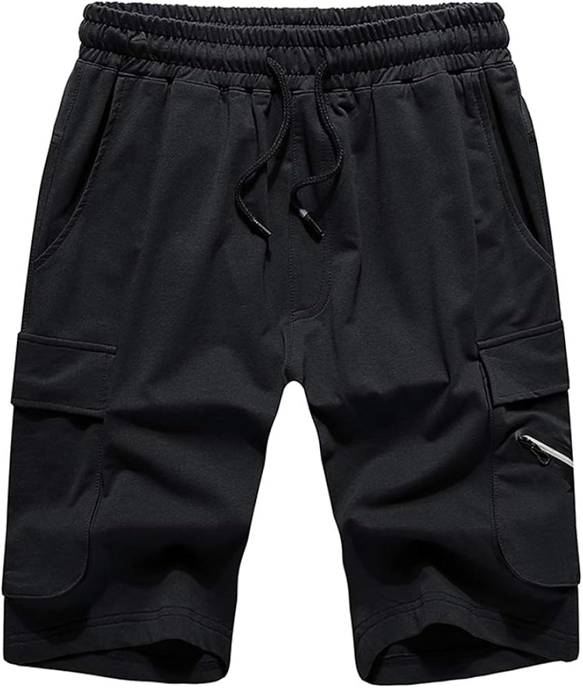 YoungLA Mens Cargo Gym Shorts Casual Workout Athletic Pockets 118