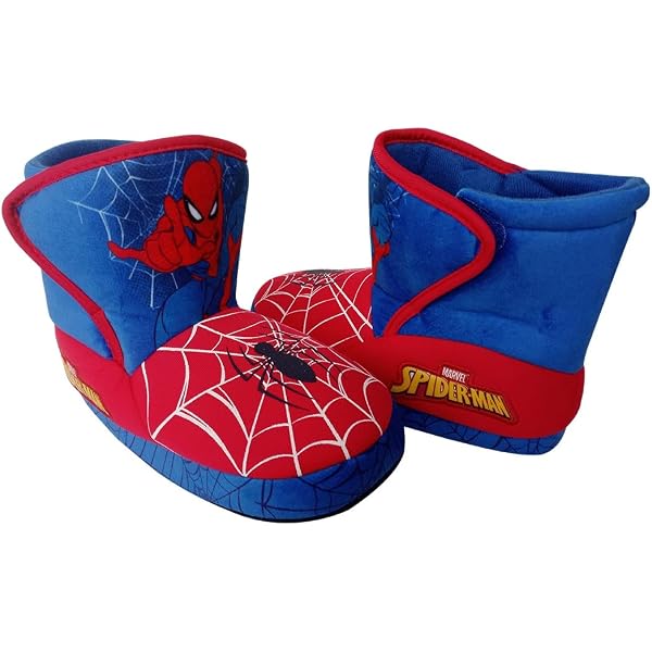 Pantuflas Spidey Para Niños - Zapatillas De Casa Cómodas, Suaves Y Antideslizantes Con Licencia Oficial