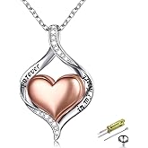 S925 Sterling Silver Heart Urn Memorial Ashes Keepsake Exquisite Cremation Pendant Necklace Ring Bracelet