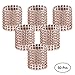 Accmor 50pcs Napkin Rings, Champagne Napkin Rings Buckles for Table Decorations, Wedding, Dinner,Party, DIY Decoration