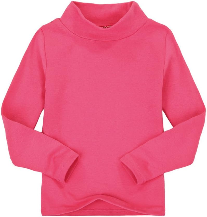 CuteOn Children Unisex Solid Color Kids School Uniform Long Sleeve Turtleneck T-Shirt