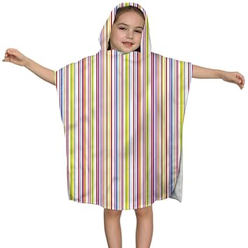 rainbow hooded towel