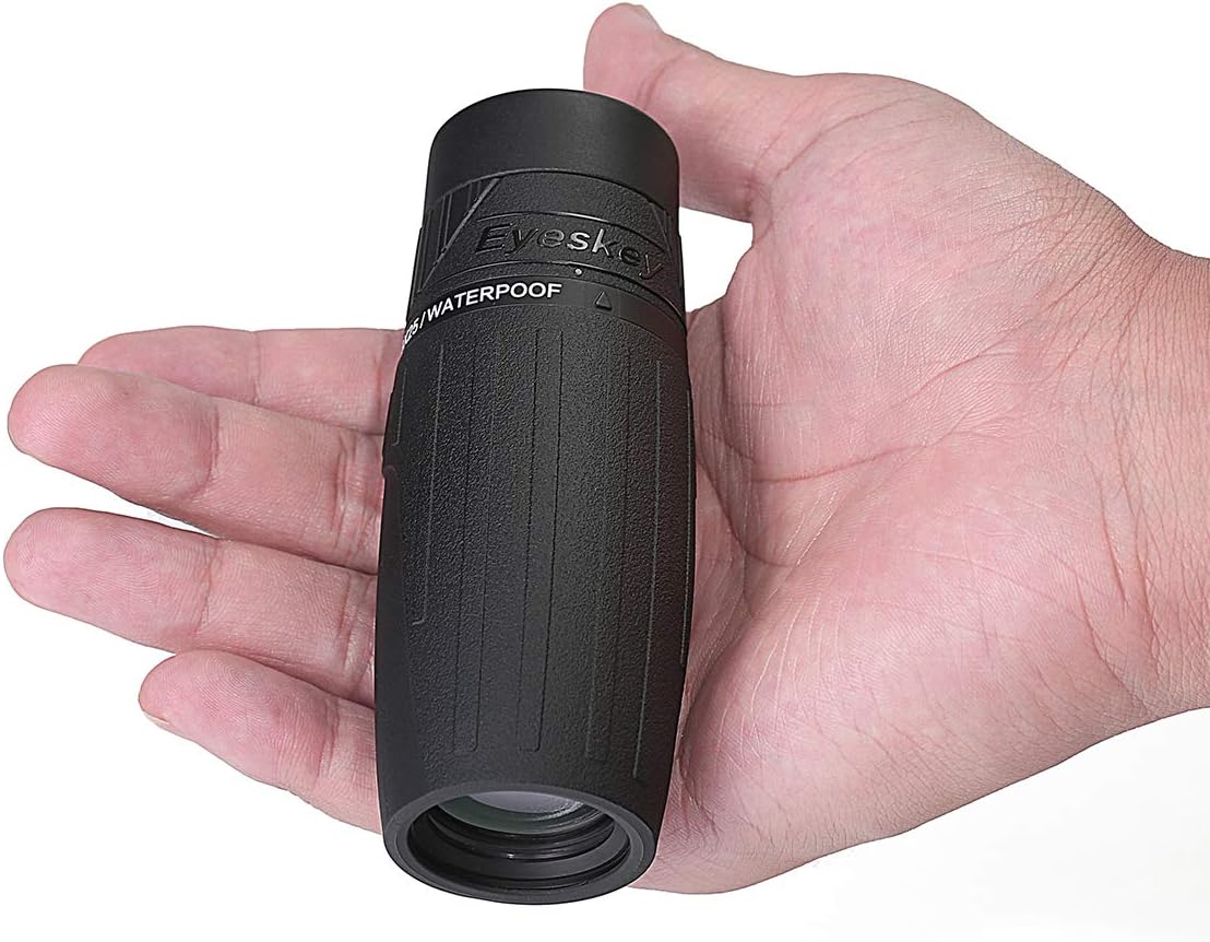 EyeskeyHigh-end 10X25 Pocket Monocular Telescopes Compact Grip Scope - Brighter & Clearer Vision - Fully Waterproof & Fog-proof - Lightweight Scopes for Bird Watching