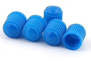 GODESON Plastic Blue Valve Stem Cap for Car, Motorbike, Trucks and Bicycles(Pack of 5pcs)