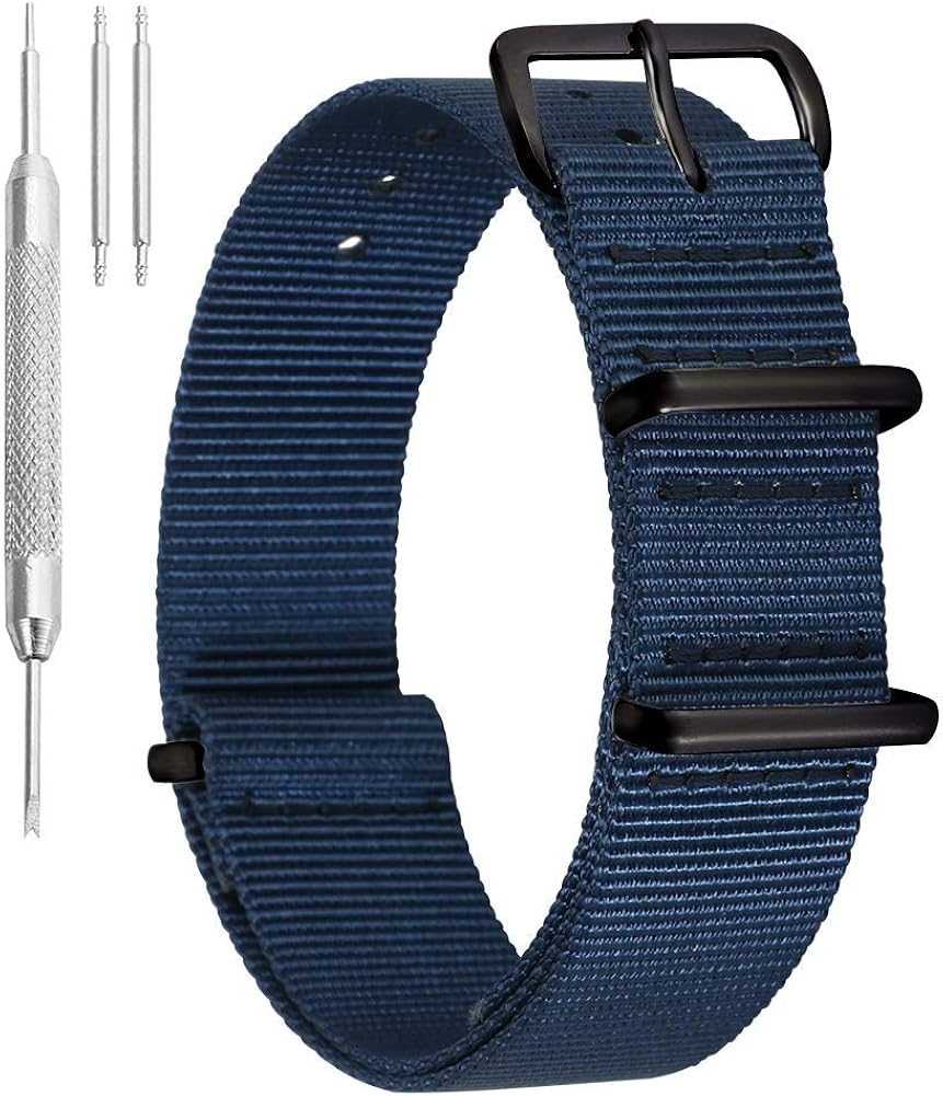 Bracelets De Montre En Nylon à Deux Pièces - Largeurs 16, 18, 20, 22, 24 Mm - Plusieurs Couleurs