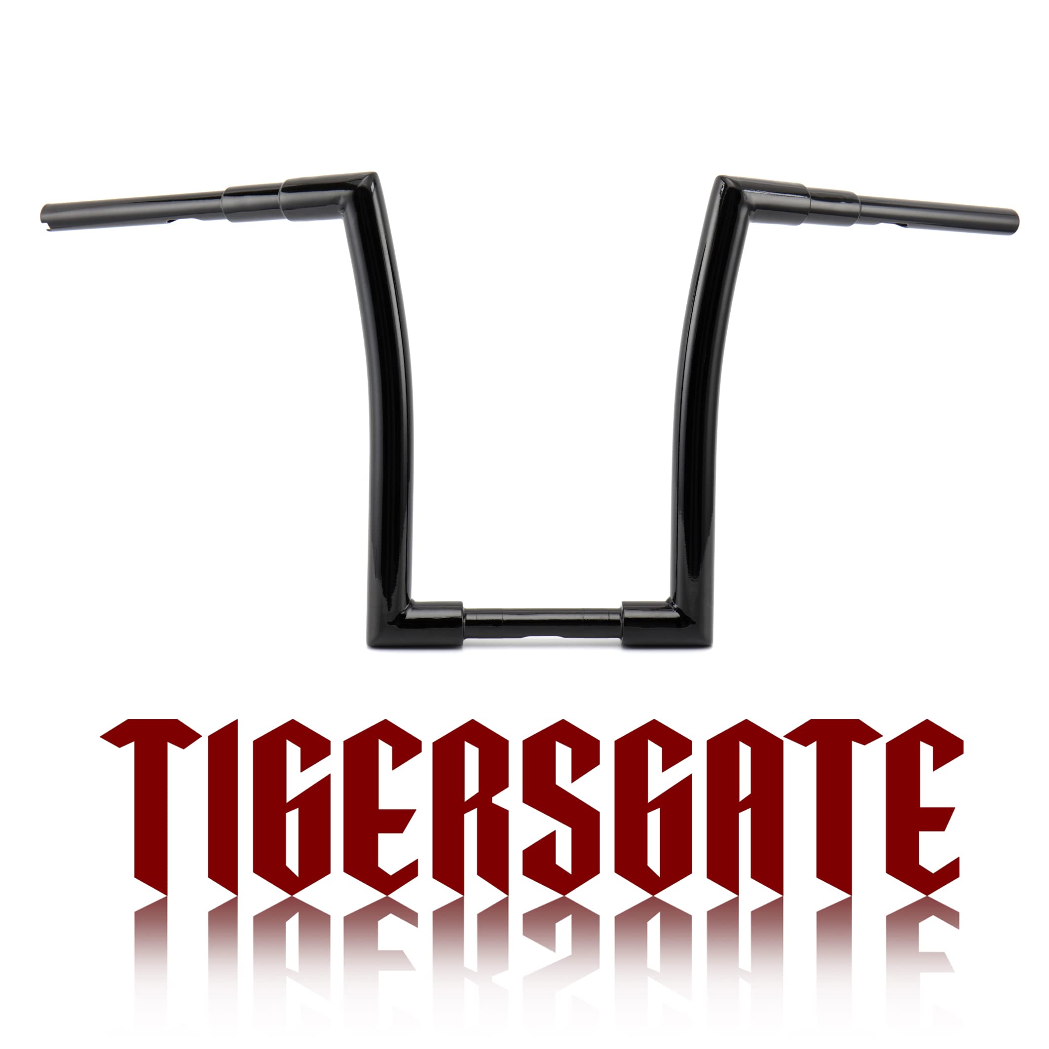 TIGERSGATE 1.5 inch Fat Ape Hangers 14 inch Rise Handlebars for Harley ...