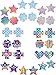 SATINIOR 15 Pairs Glitters Nipple Cover Pasties Disposable Nipple Covers No Show Satin Breast Stickers Self Adhesive Bra Pasties for Women Rave Party
