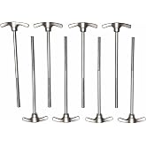 ROSS Percussion Bass Drum Tension Rods T-Rod Drum Key Style 8 Pack, 4 1/2 Inch Length (115mm), 7/32 Diameter, Bass Drum Head Tuning Hardware