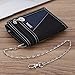 Boy Canvas Sport Wallet, OURBAG Men Casual Trifold Short Wallets Fashion Purse with Chain Black