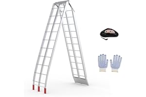 GarveeTech Lightweight Motorcycle Ramps for Pickup Trucks, 750 LBS Loading Capacity Aluminum Dirt Bike Ramp, 89 in x 12 in, 1PC