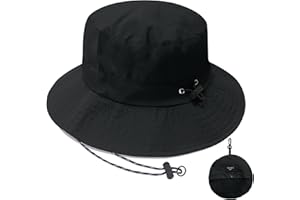 PFFY Waterproof Bucket Rain Quick Dry Hats for Men Women Packable Sun Hat for Fishing Hiking Outdoors