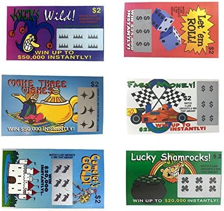 Amazon Com Fake Lottery Tickets Pack 20 Tickets Each Ticket Is A Fake Winner Of 20 000 Or More Big Winners That Look Like Real Scratch Off Tickets Toys Games
