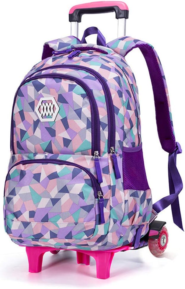 Waterproof Backpack Trolley Bag Children's Backpack Detachable School Bag School/Outdoor/Travel