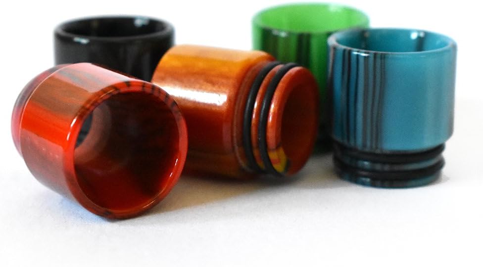 Vaportown 810 Drip Tip for Horizon Falcon 2 Falcon King SMOK TFV9 FreeMax Mesh Pro 2 Fireluke 3 Dead Rabbit V2 Geekvape Zeus X Alpha RTA Sub Ohm Tank Scar 18 Maxus Kit Mouthpiece (Black) - Image 4