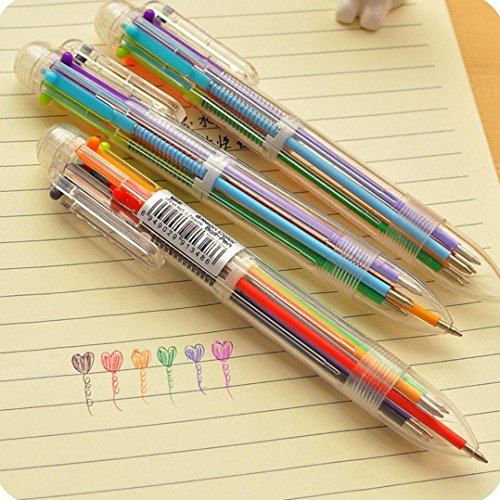 VESNIBA Unique Rollerball Pen, 4PCS New Cute Wing Feather Ballpoint Ink Pens Gel Pens Creative Stationery Student Gift (Multicolor1) - Thumbnail 4