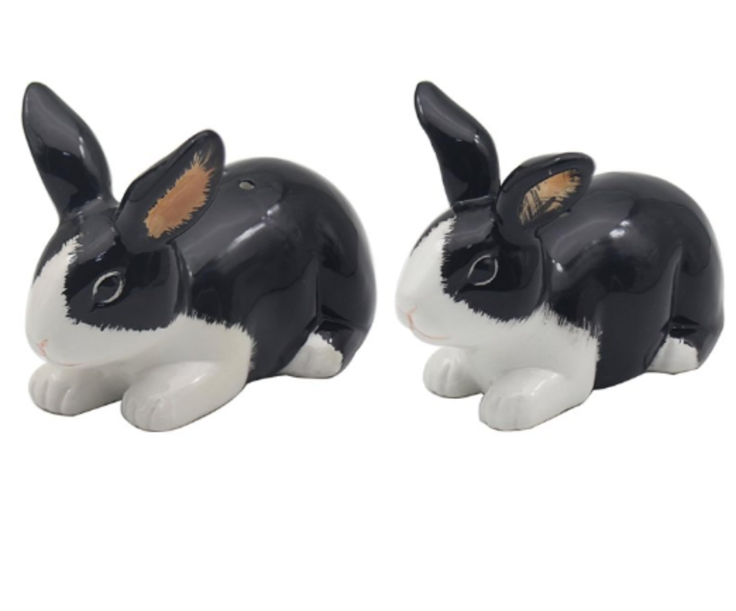 Lesser & Pavey Salt & Pepper Set for All Types of Kitchen | Ceramic Salt & Pepper Shaker Set | British Designed Lovely Salt & Pepper Pots | Salt Shaker & Pepper Shaker Suitable for Home (Rabbits)