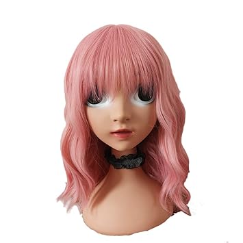 Amazon Com Kids Child Pink Pastel Wavy Wig With Air Bangs