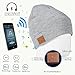 Enjoybot Bluetooth Beanie Wireless Knit Winter Hats Cap with Built-in Stereo Speakers and Microphone for Outdoor Sports Gray