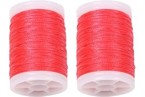 Huntingdoor Bow Strings Serving Thread, 120 yard/110m Archery Bowstring Serving, 3 Strands 0.015-inch Durable Nylon Serving Thread Archery Maintenance Accessories for Various Bow (String Red)