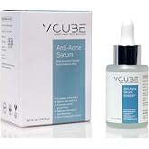VCUBE Anti-Acne Face Serum with Salicylic Acid 1% + Glycolic Acid 2% &ndash; Oil Control, Pore Care &amp; Skin Smoothing Serum for Acne-Prone Skin &ndash; Lightweight Non-Greasy &ndash; 30ml